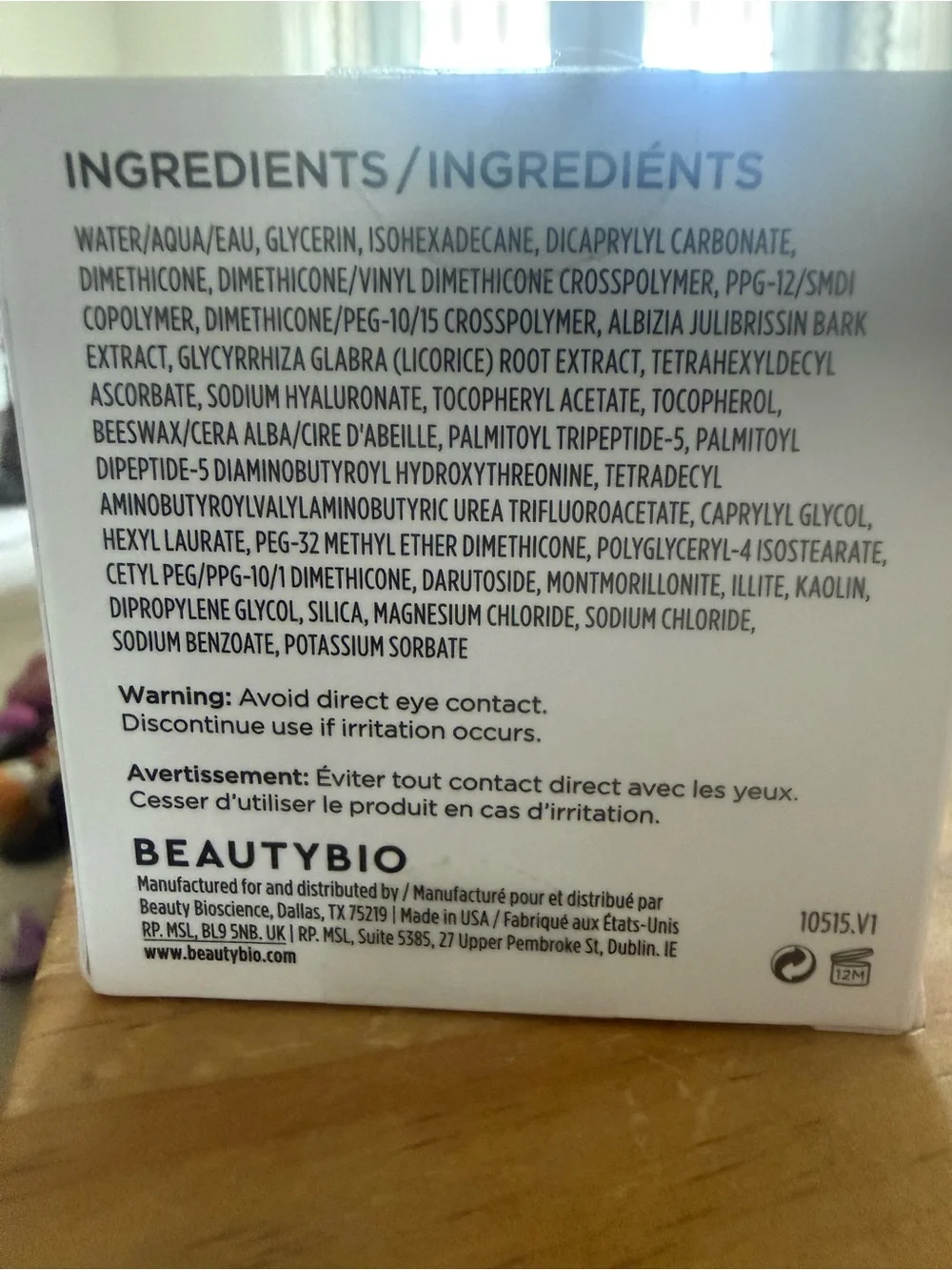 The Beholder Lid-Lifting Eye Cream - new in sealed box